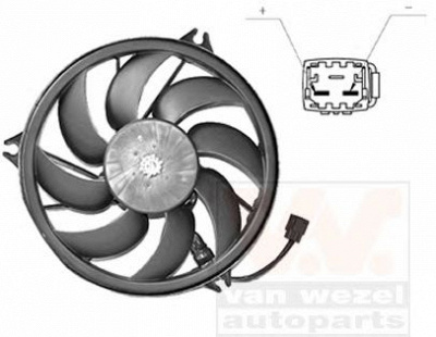 VAN WEZEL 4028748 -  Вентилятор, охлаждение двигателя